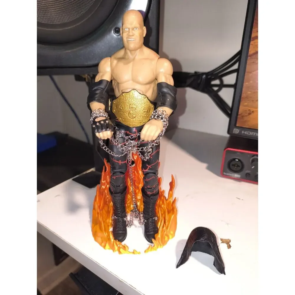 Wwe Elite Kane Custom Accessories And Display